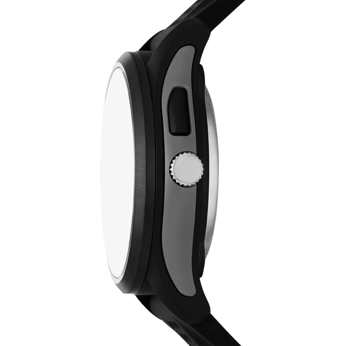 Reloj Skechers Sellas SR5268 negro analógico y digital con correa de silicona perforada, de perfil