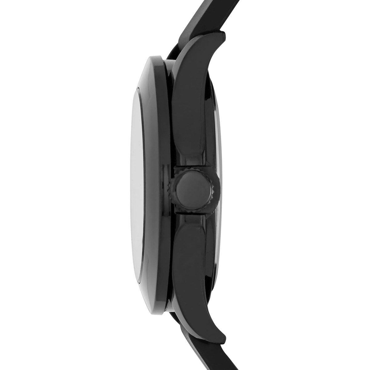 Reloj Skechers SR6024 negro con caja de policarbonato y correa de silicona, de perfil